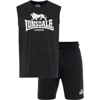 Lonsdale Survêtement 'Allanton' noir / blanc
