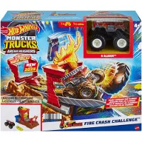Mattel Hot Wheels Monster Truck Alarme Incendie Démolition HNB90