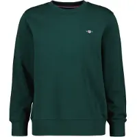 Gant Sweat-shirt gris argenté / sapin / rouge