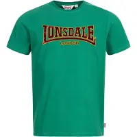 Lonsdale T-Shirt jaune / vert / rouge foncé