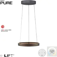 Paul Neuhaus Lampe suspendue élégante Pure E-Loop Noir