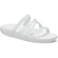 Crocs Splash Glossy Strappy Slides Blanc EU 42-43 Femme