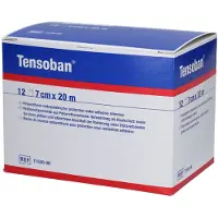 Select Bande de mousse rembourrée BSN Tensoban, 7 cm, idéale pour le soin des plaies | Boîte (12 bandes)