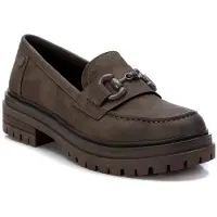 Refresh pour femme. 17142202-KAKI Mocassins 171422 kaki (39), Plat, 3 à 5 cm, Aucun, Casuel, Vert, Imitation cuir, Classique