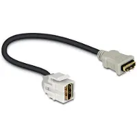 DeLOCK Module Keystone prise HDMI > HDMI femelle 250 avec câble - Del