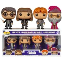 Funko POP! Pack De 4 Figurines Harry Hermione Dumbledore Ron Harry Potter