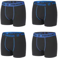 Freegun Boxers Lot de 4 Boxers homme coton Bleu homme - Noir - EU XL