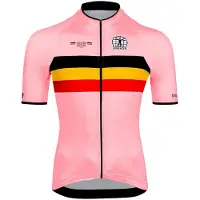 Bioracer Icon Official Belgian Cycling Short Sleeve Jersey Rose 146-158 cm Fille