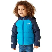 Regatta Animal Baffle Jacket Bleu 5-6 Years Enfants