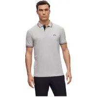 BOSS Paul Curved Short Sleeve Polo Gris S Homme