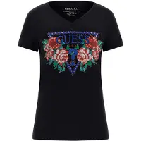 GUESS T-shirt gris clair / rouge / noir