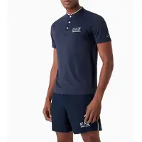 EA7 pour homme. 8NPT21_PJEMZ Polo Ventus7 M Serafino marine (XXS), Sport, Tennis/Padel, Polyamide, Manche courte