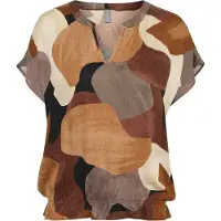 Culture Chemisier 'CU Dana' crème / marron / caramel / chocolat