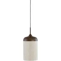 Light & Living Suspension Dania impression bois foncé Ø 16cm