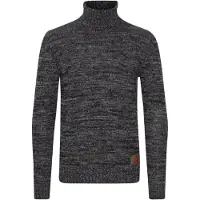 !Solid Pull-over 'Philaremo' noir chiné
