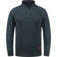 Blend Pull-over 'Ganbolf' bleu foncé / marron / gris argenté