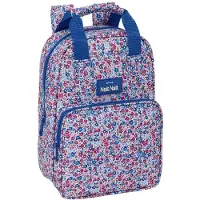 Safta Sac à dos scolaire Flores coimbra azul Bleu 20 x 28 x 8 cm