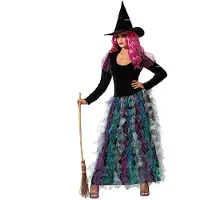 Atosa Witch Woman Costume Multicolore XL Enfants