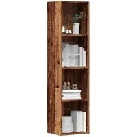 vidaXL Bibliothèque vieux bois 36x30x143 cm Bois d'ingénierie