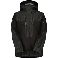 SCOTT - Veste de freeride 3 couches - Vertic Ripstop 3L Jacket M Black pour Homme - Taille S - Noir