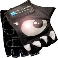 Crazy Safety , gants de vélo, junior, noir