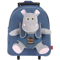 Perletti - Premium Pluszowa Maskotka Hipopotam Holly z Wózkiem 38cm