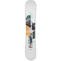 Burton - Snowboard all mountain - Hideaway 2026 pour Femme en Bois - Taille 144 cm - Blanc