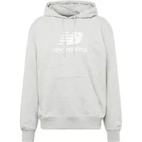 New Balance Sweat-shirt 'ESSENTIALS' gris clair / blanc