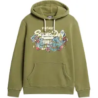 Superdry Sweat-shirt 'Tokyo' crème / olive / pétrole / blanc