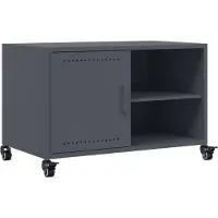 vidaXL Armoire TV anthracite 68x39x43,5 cm Acier