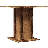 vidaXL Table de salle à manger aspect bois ancien 80x80x75 cm Bois composite