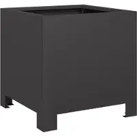 vidaXL Jardinière noir 30x30x30 cm acier