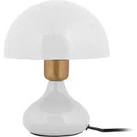 Leitmotiv Lampe de table BINC en forme de champignon, Ø 17,5 cm, blanc