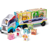 Melissa & Doug Paw Patrol Wooden Abc Block Truck Multicolore