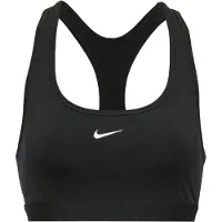 Nike Soutien-gorge de sport 'SWOOSH' noir / blanc