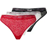 Tommy Hilfiger Underwear String rouge / noir / blanc