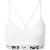 Nike Soutien-gorge de sport 'Indy' bleu marine / gris clair / blanc