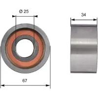 Gates Galet enrouleur de courroie de distribution PowerGrip T41178