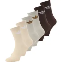Adidas Chaussettes 'Trefoil Cushion' beige / chocolat / gris clair
