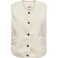 ONLY Gilet 'ONLBaby' beige clair