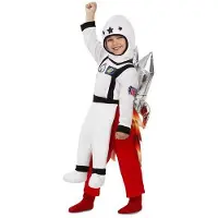 MOM Astronauta Rocket Kids Costume Rouge 3-4 Years Enfants