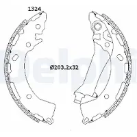 Delphi Jeu de mâchoires de frein LS2200
