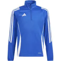 Adidas Tiro24 Half Zip Sweatshirt Bleu 9-10 Years Enfants