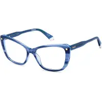 Polaroid Lunettes de Vue PLD D542 56/16/145 Striped blue Acetate frames WOMAN PLD D542