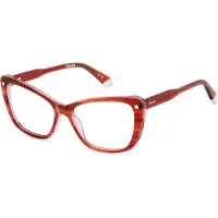 Polaroid Lunettes de Vue PLD D542 56/16/145 Striped red Acetate frames WOMAN PLD D542