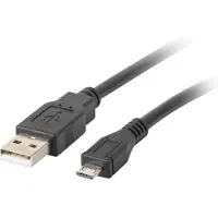Lanberg CA-USBM-10CC-0018-BK USB Kabel 1,8 m 2.0 Micro-USB B USB A Schwarz