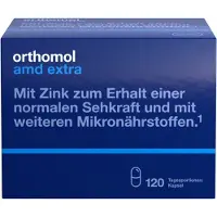 Orthomol VET AMD extra - Micronutriments pour le maintien d'une vision normale - avec zinc, lutéine et zéaxanthine, 120 portions journalières