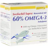 Burton Feingold Huile de poisson de mer Supra avec 60% d'acides gras oméga-3, 100 PAC