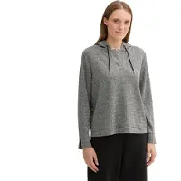 Tom Tailor 1044255 W Hood Hoodie Gris M Femme