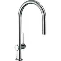 Hansgrohe Mitigeur de cuisine Talis M54, monocommande, 210, technologie EcoSmart, douchette extractible, 2 jets, finition chrome